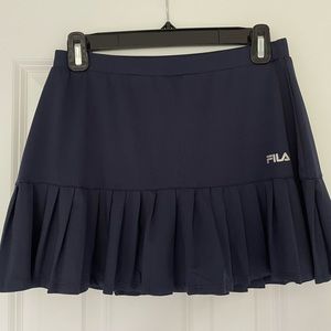 Navy Fila Tennis Skirt